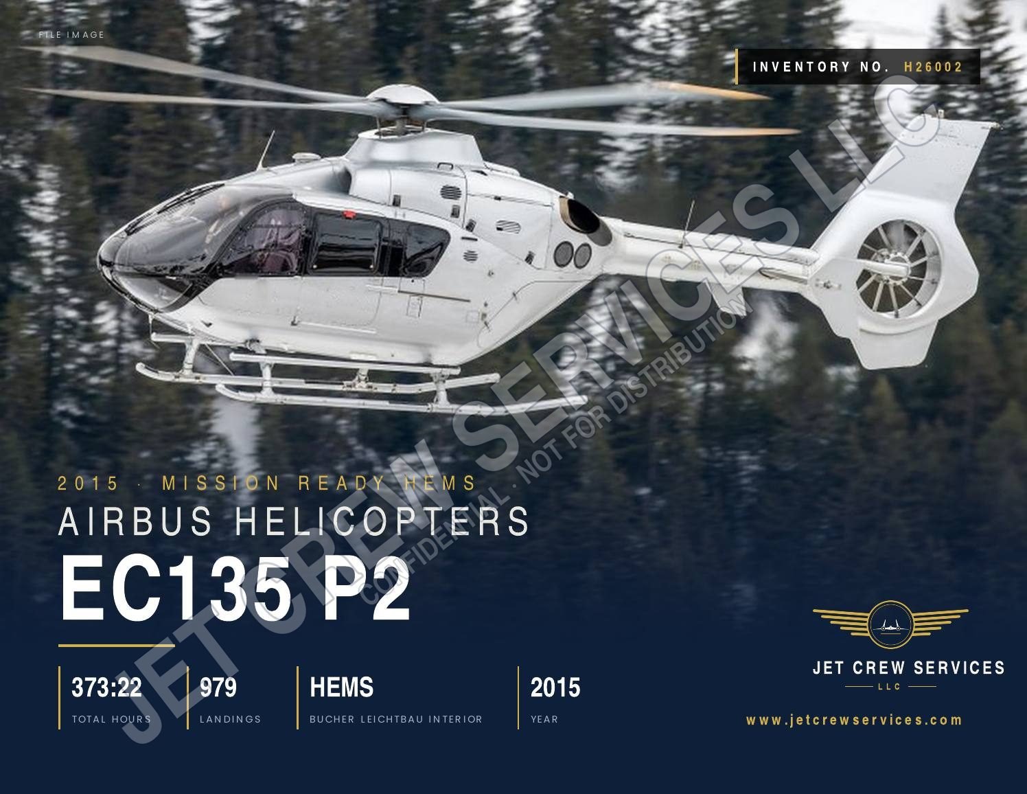 2015 Airbus EC135 P2 specification, page 1 of 7