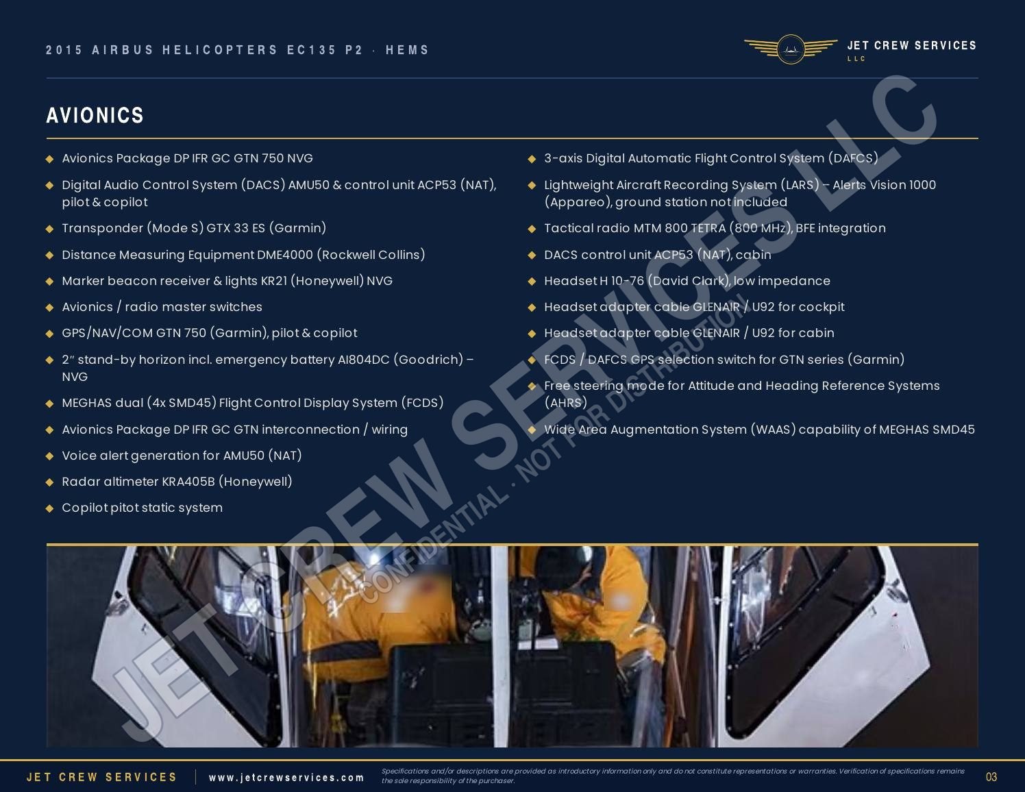 2015 Airbus EC135 P2 specification, page 3 of 7