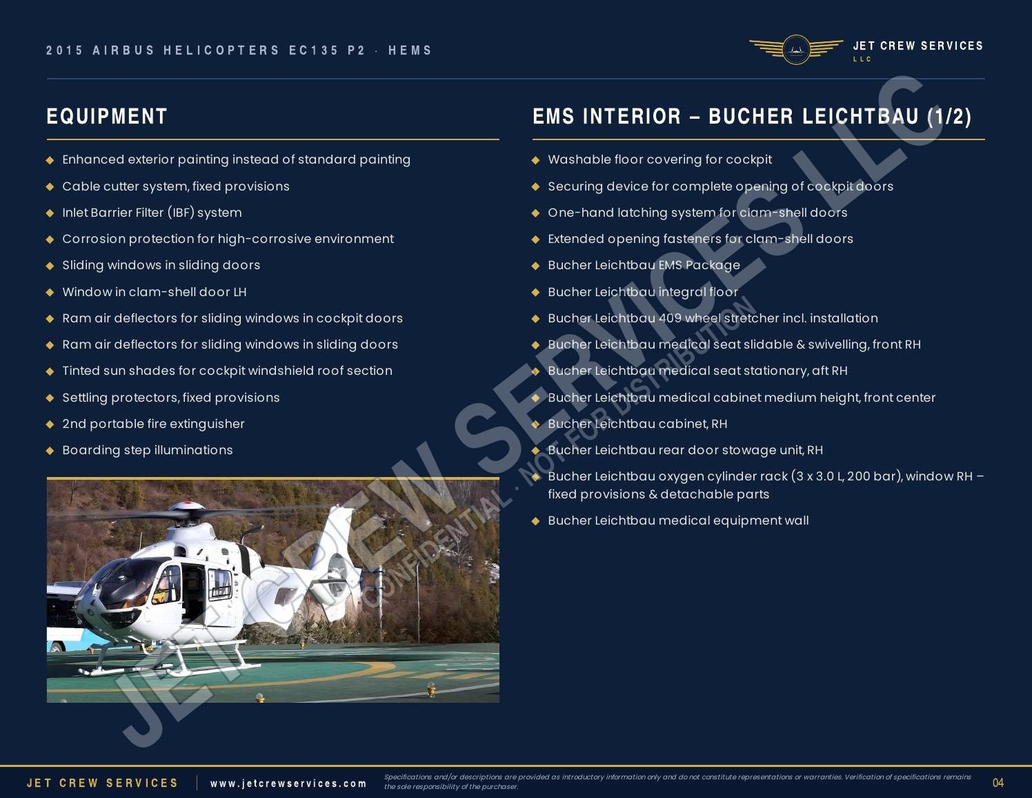 2015 Airbus EC135 P2 specification, page 4 of 7