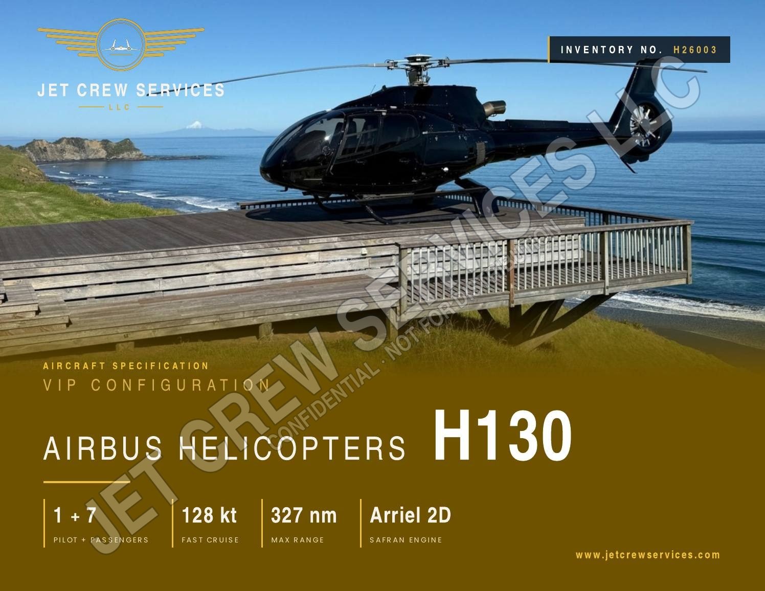 2007 Airbus H130 specification, page 1 of 9