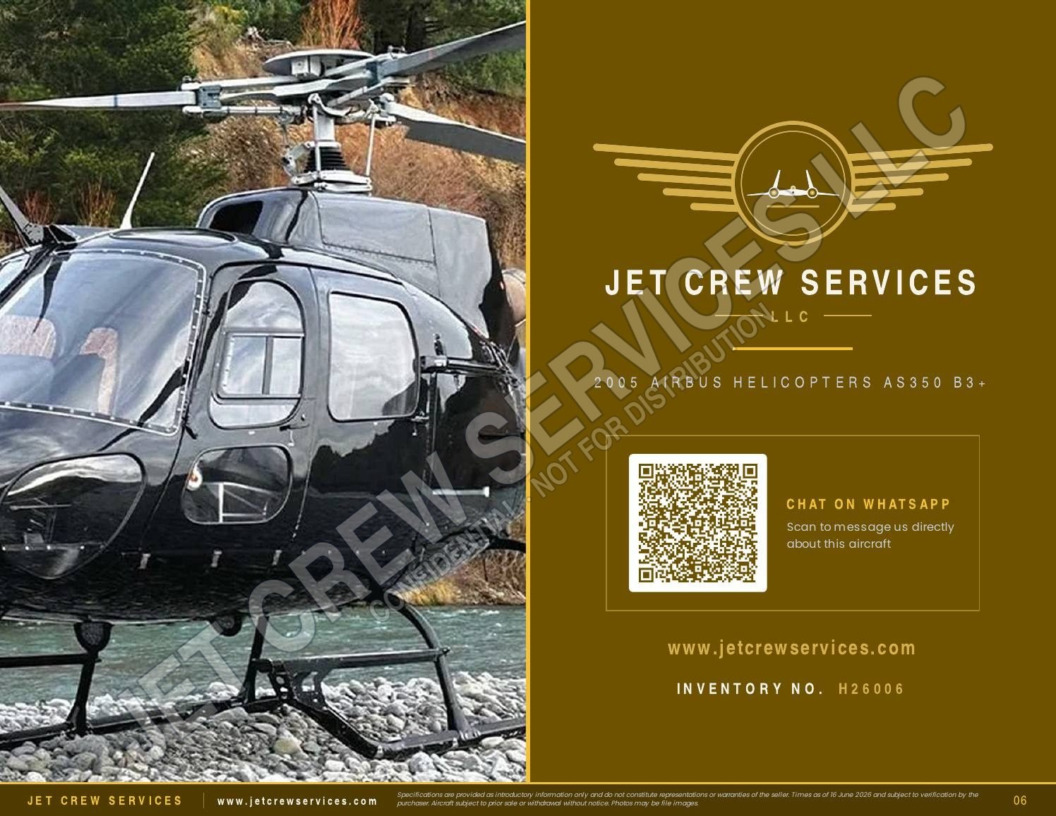 2005 Airbus AS350 B3+ specification, page 6 of 6