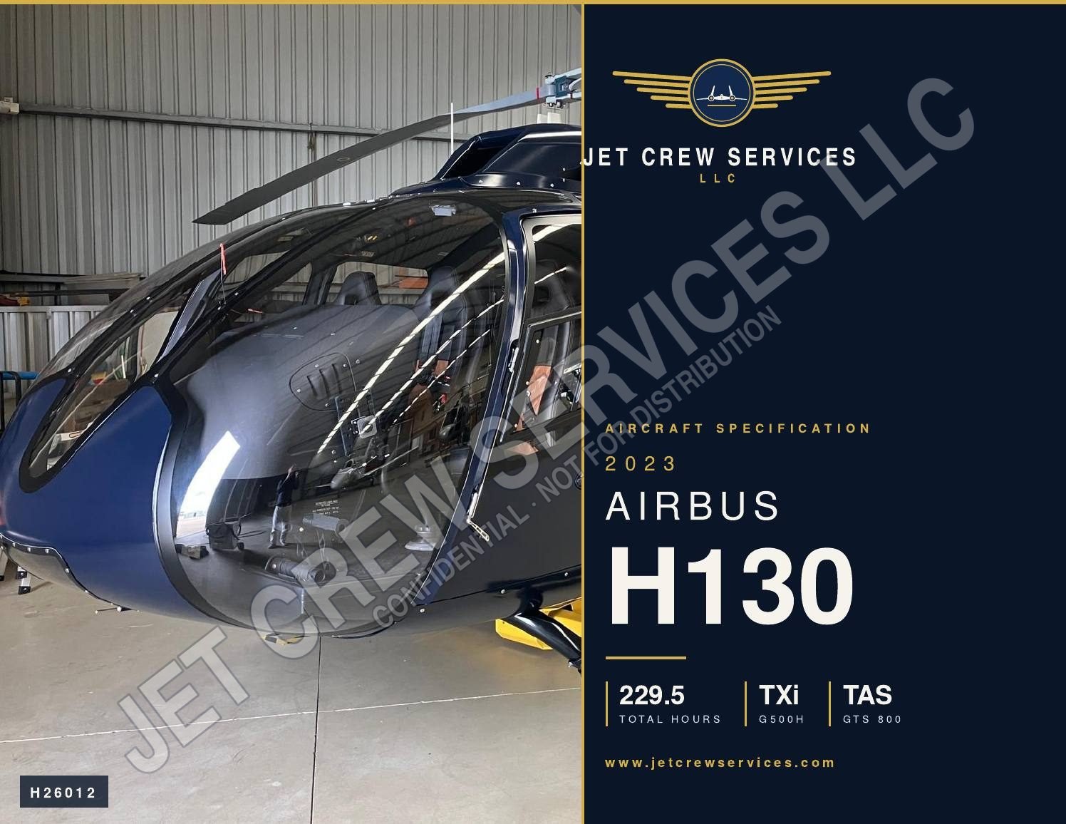 2023 Airbus H130 specification, page 1 of 5
