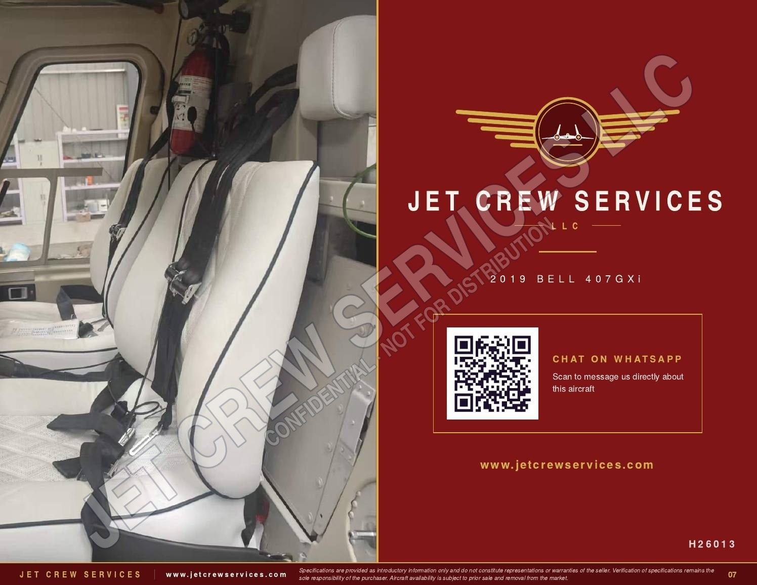 2019 Bell 407GXi specification, page 7 of 7