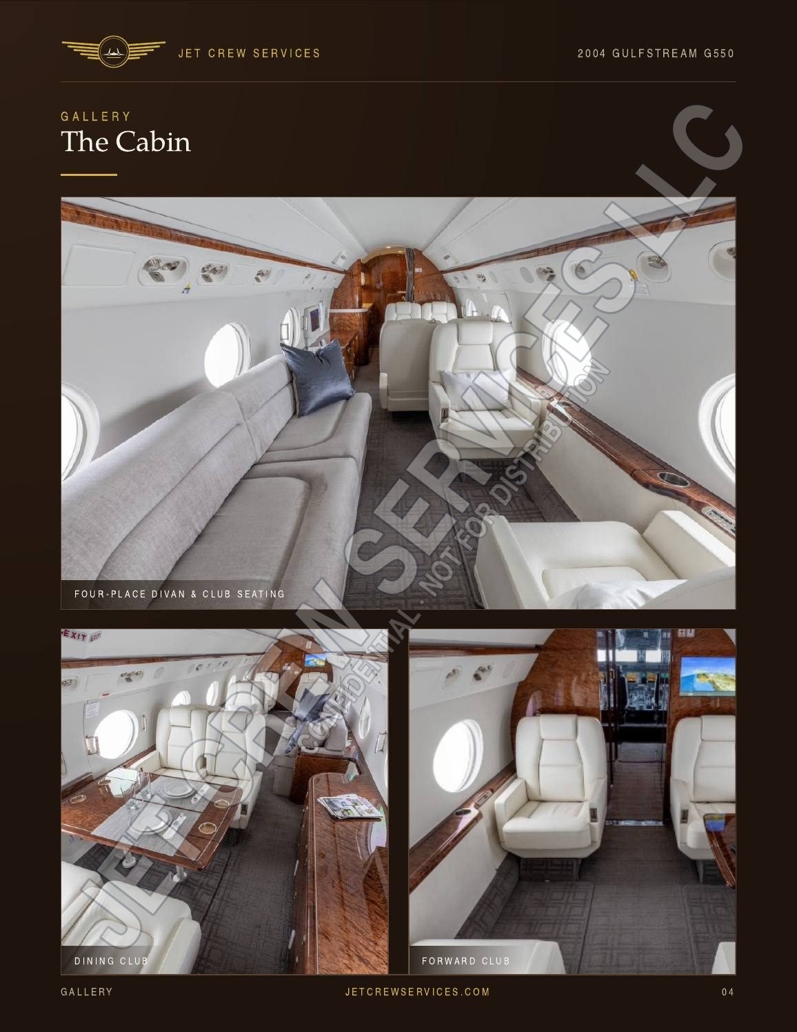 2004 Gulfstream G550 specification, page 4 of 7