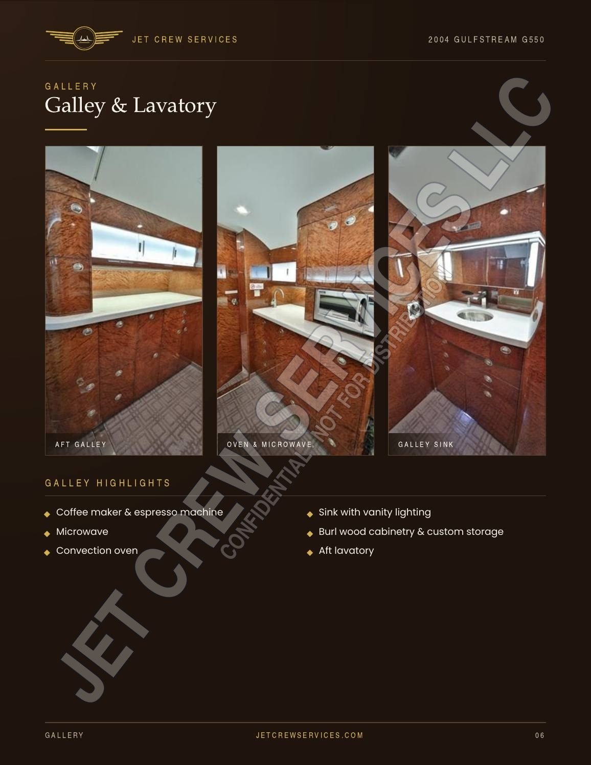 2004 Gulfstream G550 specification, page 6 of 7