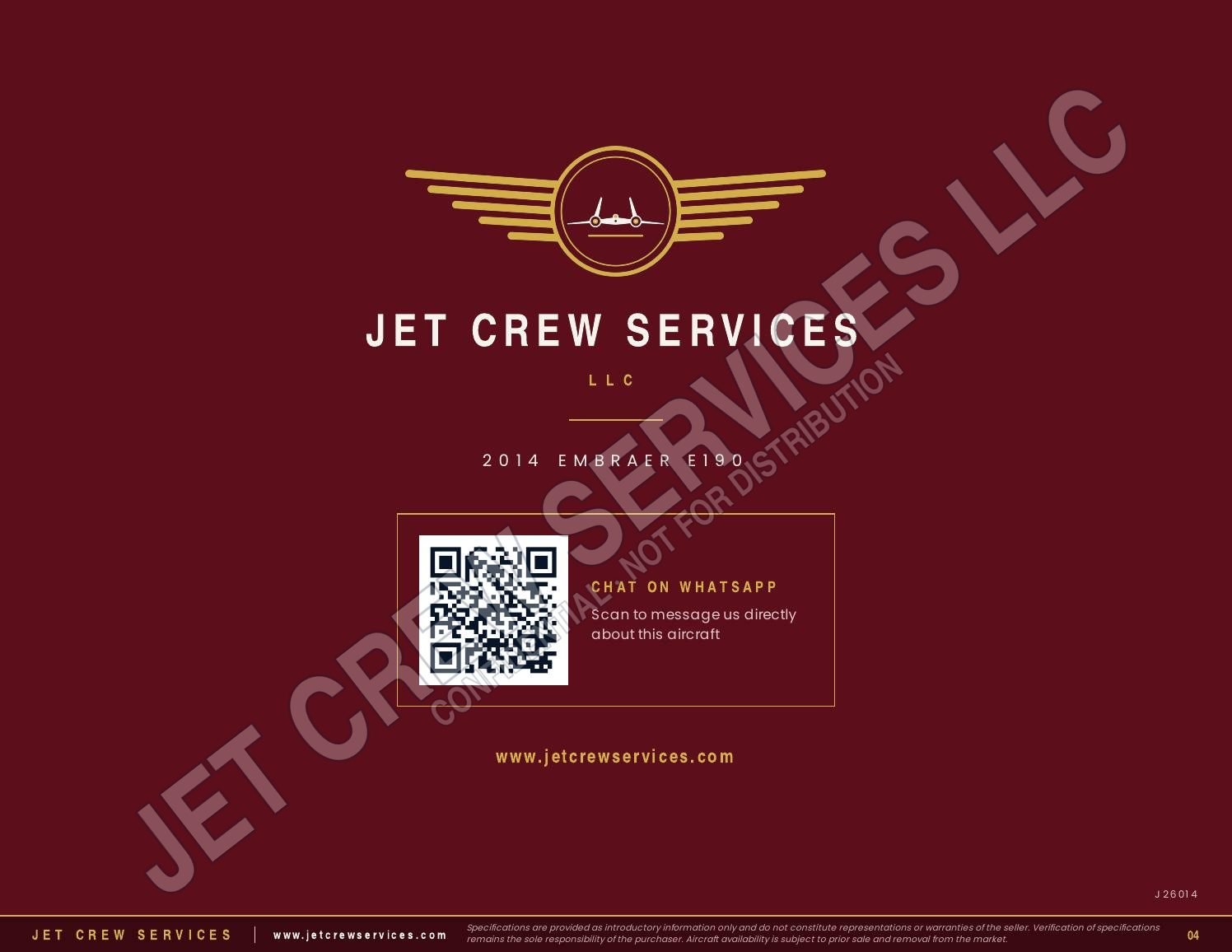 2014 Embraer E190 specification, page 4 of 4