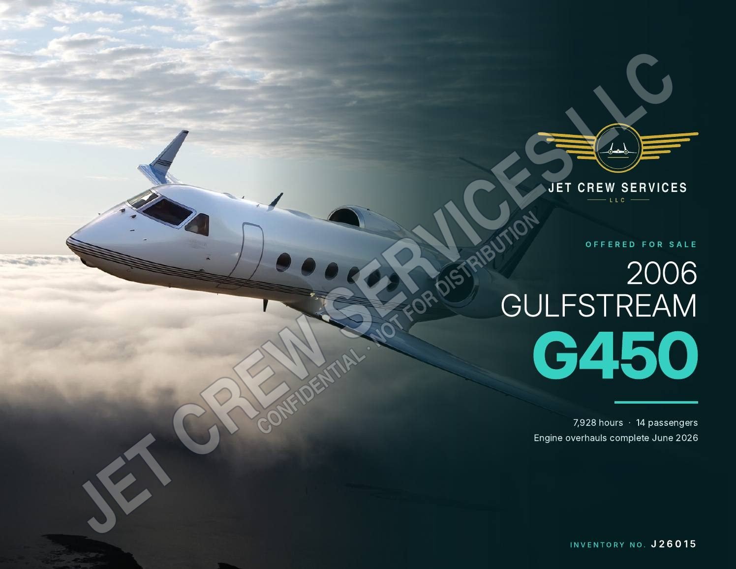2006 Gulfstream G450 specification, page 1 of 10