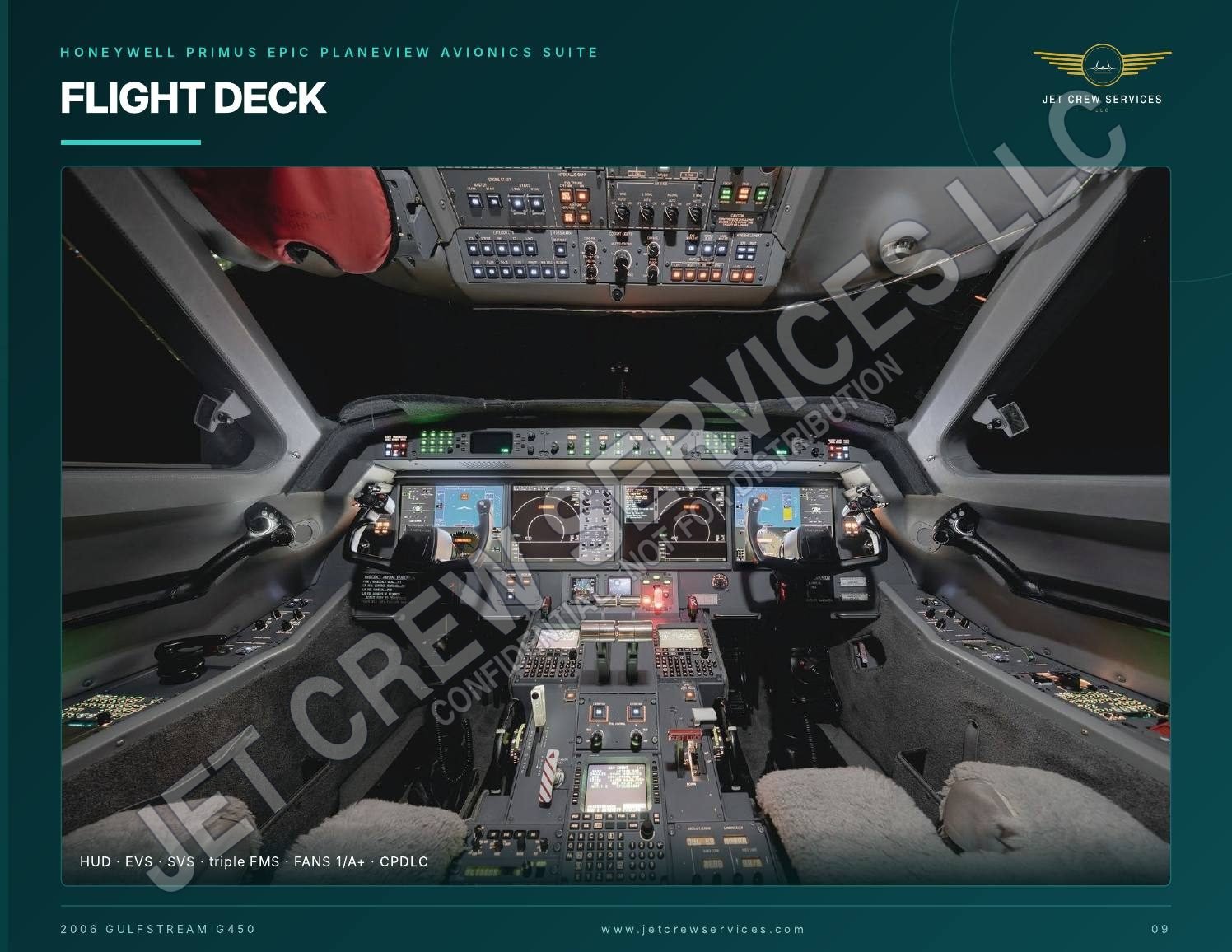 2006 Gulfstream G450 specification, page 9 of 10