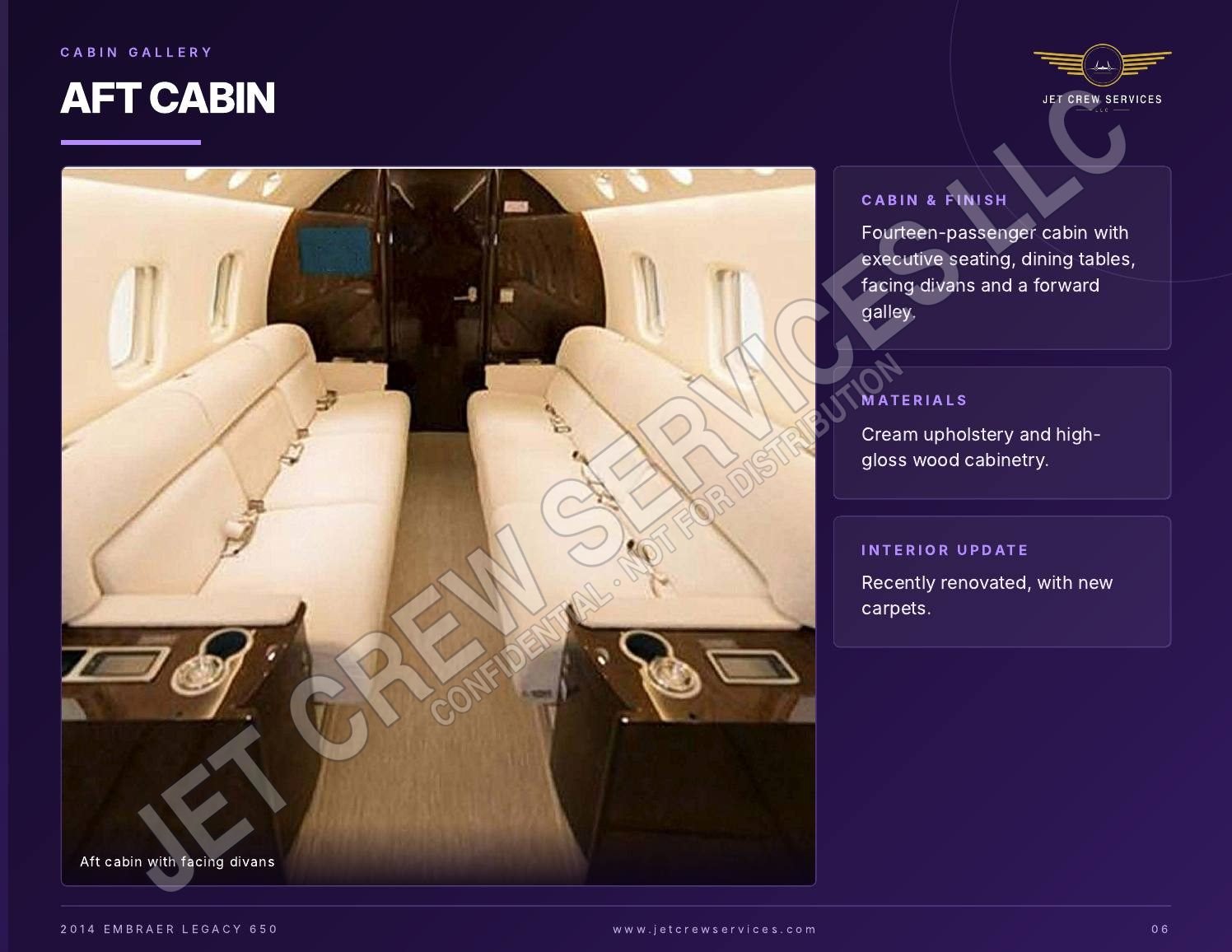 2014 Embraer Legacy 650 specification, page 6 of 9